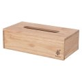 木製ボックスティッシュケース (ナチュラル色)  (約)幅254 × 奥行134 × 高さ78  【お手価格です】