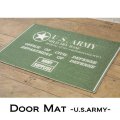 【玄関マット】Door mat（ドアマット）［U.S.ARMY］(約)W60 × H40 × D0.5 cm