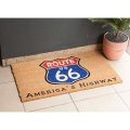 【玄関マット】Coir mat コイヤーマット［ROUTE66 AMERICA'S HIGHWAY-2］　(約)W70cm x 40cm x H.1.4cm