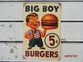 【アルミサインプレート看板】BIG BOY 5¢ (約)W200×H300 *完売しました。