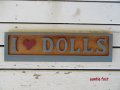 I ♥ DOLLS サイン　USA製 (約)W495×H135×D20　