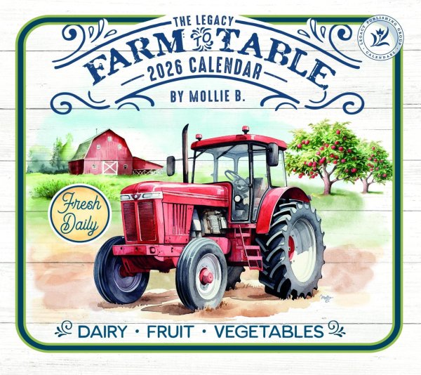 画像1: No2・2026年度版アメリカンカントリーカレンダー  WCA101018　Farm to Table【2枚限り】*只今入荷待ちです。