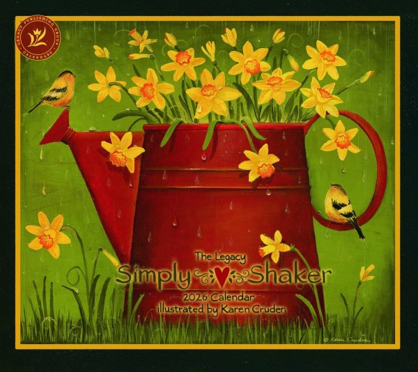 画像1: No12・2026年度版アメリカンカントリーカレンダー  WCA102815 Simply Shaker【2枚限り】*只今入荷待ちです。