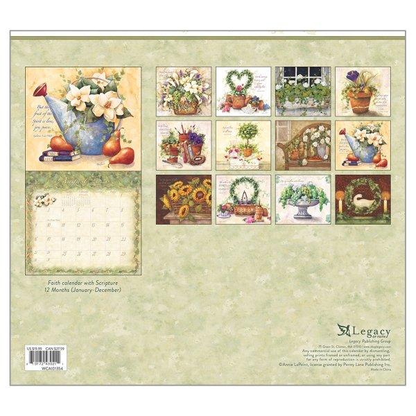 画像4: No6・2026年度版アメリカンカントリーカレンダー  WCA101354 Graceful Garden【2枚限り】*只今入荷待ちです。
