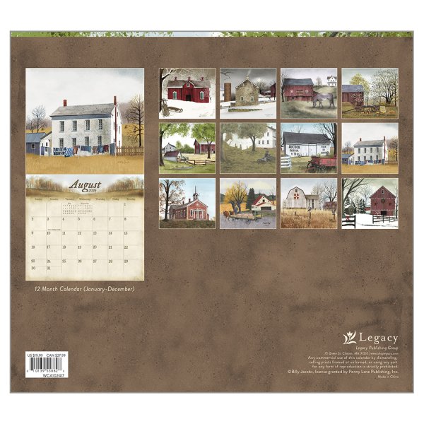 画像2: No10・2026年度版アメリカンカントリーカレンダー  WCA102417 The Road Home【2枚限り】*只今入荷待ちです。