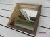 画像1: 古材フレーム OLD WOOD FRAME ミラー (約)W300×H300×D55 *1個の価格です。 (1)