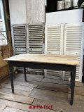 【倉庫在庫品・お取り寄せ品】 イギリス製・アンティークテーブル・ロクロ脚(パイン材) (約)W1370×D690×H745 *現品限り。*要在庫確認。