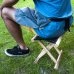 画像7: LUMBER JACKS CHAIR ランバージャックスチェア （木製折り畳みアウトドアチェア） LUM-CH SIZE：(約)W31xD25xH31cm　【座部4色からお選び頂けます】